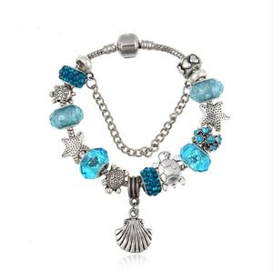 Bracelet tortue en cristal bleu marine, pour la fabrication de <span class=keywords><strong>bijoux</strong></span>, breloques en cristal - Product Image 1