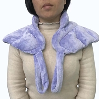Heenlong Compresse Chauffante Portable pour le Cou, à Base de Graines Naturelles et d'Herbes, avec Balle en Argile, en Peluche, pour Thérapie Chaud/Froid