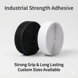 Nastro Adesivo Industriale con Gancio e Anello, Strisce di Fissaggio Autoadesive Resistenti, Nastro Adesivo in Nylon Premium - Product Image 2
