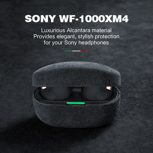 Pour Alcantara <span class=keywords><strong>Sony</strong></span> étui <span class=keywords><strong>WF</strong></span>-<span class=keywords><strong>1000XM4</strong></span> en cuir <span class=keywords><strong>Sony</strong></span> étui <span class=keywords><strong>WF</strong></span>-1000XM5 étui Vintage étui pour écouteurs - Product Image 2