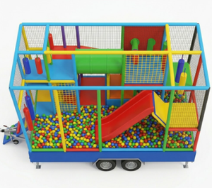 Nuevo Diseño 2026: Remolque Móvil para Parque Infantil Interior de 8m, <span class=keywords><strong>Centro</strong></span> de Juegos Suaves Portátil para Niños con Trampolín Integrado para Negocios - Product Image 3
