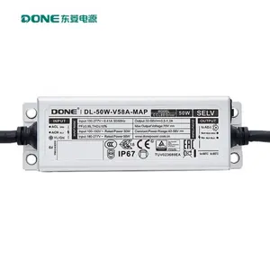 MAP 50w IP67 driver led elektronik, catu daya 50w tahan air driver led 50w