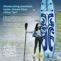 Planche de paddle gonflable en PVC épaissi avec technologie Drop Stitch pour adulte (SUP) – Idéale pour le ski nautique, le yoga, le surf aquatique, les voyages et la compétition