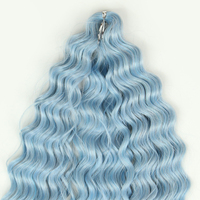 Extensions de cheveux synthétiques à tresser au crochet Sleek Ariel Anna Jessica Brazilian Katrine Monica, texture Futura, bouclées, ondulées, torsadées, douces, fabriquées à la machine