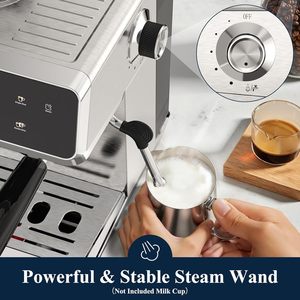 Cafetera Espresso CAFELFFE MK-903 con Espumador de Leche Integrado, Extracción en Frío, Control Táctil, 1500W - Uso Doméstico y de Oficina, Todo en Uno - Product Image 6