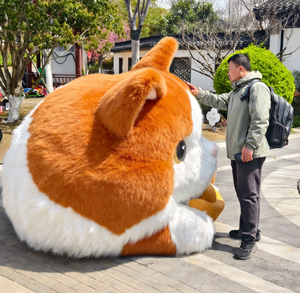 Sculpture d'art animale <span class=keywords><strong>en</strong></span> <span class=keywords><strong>résine</strong></span> et peluche sur mesure, grand format, thème Amour, design <span class=keywords><strong>chat</strong></span>, <span class=keywords><strong>pour</strong></span> exposition extérieure, marque FangXiang - Product Image 4