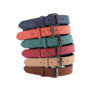 Premium PU Leather Dog Collar and Leash Set Heavy Duty Adjustable Pet <b>Walking</b> Accessories with Soft <b>Padded</b> Handle - Product Image 1
