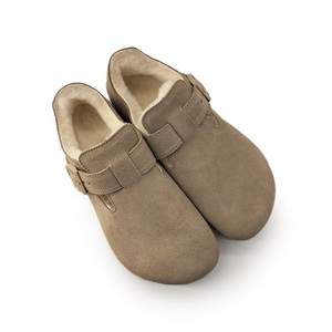 Zapatos de Estilo Bikens de Alta Calidad, Color Taupe, de Gamuza y Cuero, Antideslizantes, Transpirables, con Suela de Corcho y Goma, Unisex, para Jardín, Verano y Otoño - Product Image 3