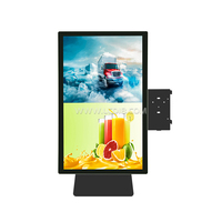 Kiosque de commande automatique sur pied de 21,5 pouces avec lecteur de code QR, écran tactile, terminal de libre-service, kiosque de commande de restauration rapide