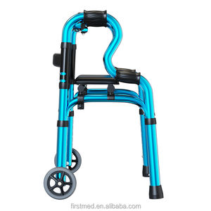 รถเข็นพับได้พร้อมที่นั่ง - อุปกรณ์ช่วยเคลื่อนที่น้ำหนักเบาสำหรับผู้สูงอายุ/ผู้พิการ (ฟังก์ชั่นช่วยผลักและ<span class=keywords><strong>เก้าอี้</strong></span>อาบน้ำ 2-in-1 รับน้ำหนักได้ 136 กก.) - Product Image 5