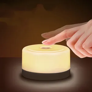 Lampe LED tactile pour chambre de bébé, lumière à intensité réglable, alimenté par pile, idéale pour une crèche ou une chambre à coucher