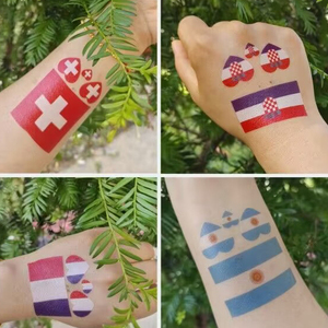 Adesivi per tatuaggi temporanei con bandiere del <span class=keywords><strong>mondo</strong></span> impermeabili personalizzati Mali decorazioni per la mano - Product Image 5