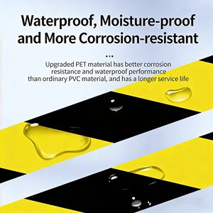 Customize <strong>PVC</strong> Warning Vinyl Floor Marking Lane Safety Line Waterproof Strong Adhesive Black Yellow Color Hazard Caution <strong>Tape</strong> - Product Image 4