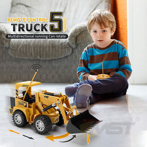 5CH 2.4GHZ Set Permainan Konstruksi Pura-pura RC <span class=keywords><strong>Bulldozer</strong></span> 1/24 Pemuat Depan Kendaraan Traktor RC Mainan Konstruksi Kendali Jarak Jauh - Product Image 2