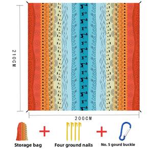 Grand tapis de plage imperméable et anti-sable avec logo personnalisé, tapis de plage sans sable avec sac de rangement pour pique-nique en plein air, <span class=keywords><strong>camping</strong></span> - Product Image 6