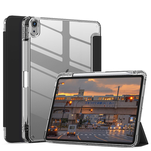 Custodia trasparente in acrilico-PC con portamatite in pelle PU Cover Tablet per <span class=keywords><strong>iPad</strong></span> 10 ° generazione 10.9 "(2022) - Product Image 3