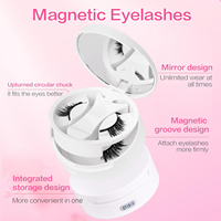 Kit d'extension de cils DIY en grappe, marque privée, 30D 40D 50D, cils en bande complète, effet 3D, pailletés, auto-adhésifs, réutilisables