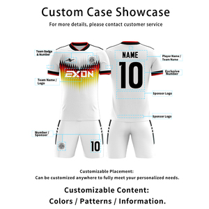 Maillot de <span class=keywords><strong>football</strong></span> personnalisé version Thaïlande, style dégradé, sublimation, anti-bactérien, uniforme d'équipe, vente en gros - Product Image 2