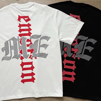 Kaos Pria Musim Panas Berkualitas Tinggi 100% Katun, Bergaya dengan Cetakan Grafis, Lengan Pendek, Tahan Panas, dan Bermotif Emosional
