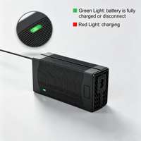 Chargeur rapide de batterie au lithium 54,6 V 3 A avec éclairage LED, certifié CE, pour 48 V, compatible Kugoo JOYOR Zero Varla Kukirin Inokim Road