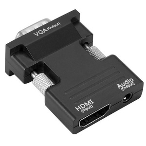 Adaptador HDMI a VGA con salida de audio de 3,5 mm para conexión a monitor de computadora - Product Image 1