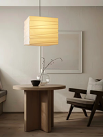 Prix d'usine, Ventes Flash : Lampe suspendue carrée Wabi Sabi faite à la main en papier de riz, lanterne pour restaurant, bar, hôtel, lustre en papier blanc