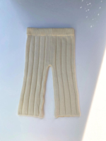 Ensembles pulls pour bébés en coton personnalisés ensembles de vêtements d'hiver pour nouveau-nés ensemble de tricot côtelé épais avec pantalon à manches longues pour enfants