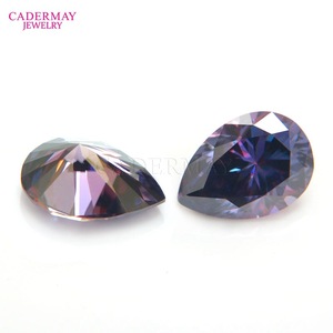 Cadermay Loose Moissanite Oval Purple Synthetic Gemstone For Jewelry Making 0.5ct 3.0ct - Product Image 3