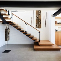 DAIYA balustrades d'escalier moderne d'escalier en acier avec barre de garde-corps