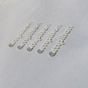 Custom 3d Heat-transfer Silicone Label Sticker <b>Vinyl</b> Baby With Triangle Ring Buckle Flat Rubber Heat Transfer for for Garment - Product Image 1