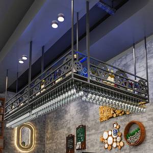 Support décoratif multifonctionnel en métal pour comptoir de bar étagère à vin étagère de rangement <span class=keywords><strong>caisse</strong></span> enregistreuse meubles de maison - Product Image 3