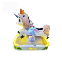 Manège licorne à monnayeur pour enfants, machine de jeu électrique intérieure en forme de cheval à bascule pour enfants, équipement de divertissement pour centre commercial et salle de jeux