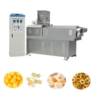 Mini kleine automatische Lebensmittel Pop Reis Puffed Corn Stick Hollow Corn Puffed Snack Extruder Making Machine