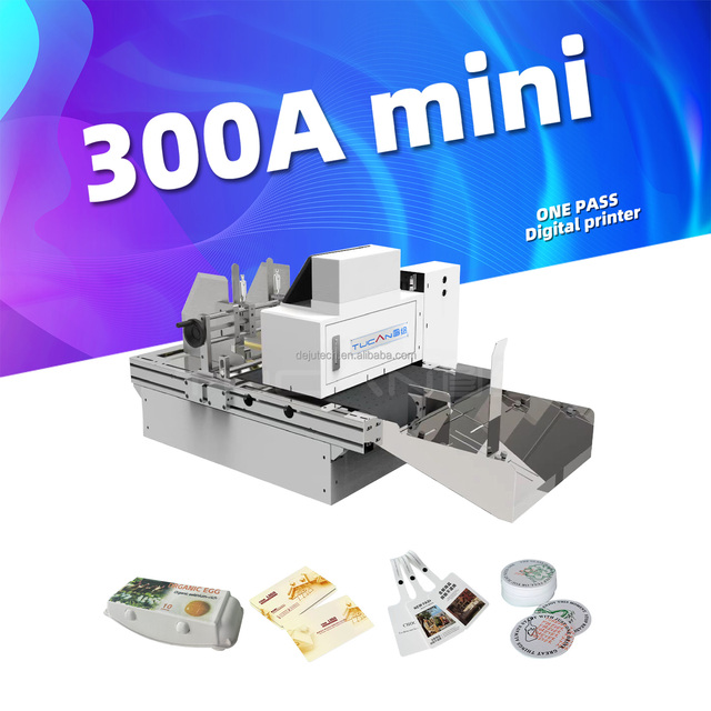 A3 Desktop 300mm One Pass Printer New Condition Inkjet Paper Bag and Cup Fan Label Printer with Pigment Ink