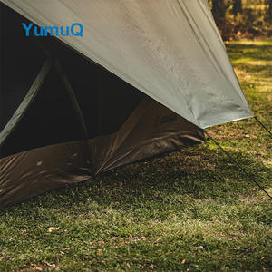 YumuQ Easy Up Oxford Polyester Étanche Double Écran Camp Dôme Géodésique Maison Extensible Abri Hub Tente - Product Image 4