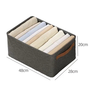 <span class=keywords><strong>Organisateur</strong></span> <span class=keywords><strong>de</strong></span> vêtements <span class=keywords><strong>de</strong></span> garde-robe pour jeans Organisateurs <span class=keywords><strong>de</strong></span> <span class=keywords><strong>tiroir</strong></span> améliorés pour vêtements avec poignée <span class=keywords><strong>Tiroir</strong></span> pliable Organiser les vêtements - Product Image 2