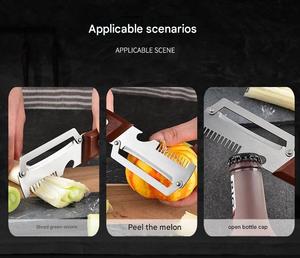Affettatrice Multifunzione in Acciaio Inox per Cipolle, Pelapatate per Frutta e Verdura, Taglia Patate, Melone Invernale e Cipollotti per Uso in Cucina - Product Image 3