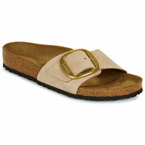 <span class=keywords><strong>Sandali</strong></span> Casual da <span class=keywords><strong>Donna</strong></span> in Pelle Scamosciata con Fibbia Grande Dorata Personalizzata OEM, Stile Madrid, Cinturino Regolabile e Soletta Ortopedica in Sughero - Product Image 1