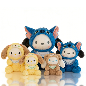 23-45CM Kittyed Cinnamorolled Animation Derivatives Anime Figure <strong>Teddy</strong> Bear Plush Cute Sanrioed Stuffed Animal Toys Doll With - Product Image 1