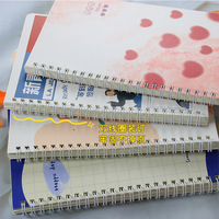 Carnet de notes A5 à spirale, motif cœur, papeterie d'apprentissage, carnet à feuilles mobiles épaissi pour étudiants