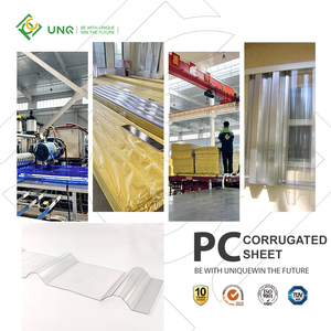 Tấm lợp nhựa polycarbonate/PC trong suốt, nhẹ, dày 0,8-2,5mm, dạng sóng - Product Image 4