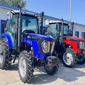 Tracteur agricole chinois 100 CV 4x4 à transmission par engrenages avec rotoculteur et cultivateur - Product Image 2