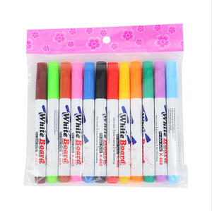 Stylos effaçables à l'eau Bonvada pour enfants, marqueurs flottants colorés pour tableau blanc, céramique, cuillère, tissu, effaçables à sec et à l'eau - Product Image 1