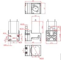 Pompe de surpression pour échantillonnage de gaz de laboratoire, OEM personnalisée, portable, à haut débit, silencieuse, mini pompe à diaphragme DC, micro pompe à vide électrique