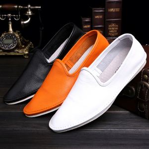 Men's <b>Height</b> <b>Increasing</b> Slip-On Autumn Leather Flat Comfortable Office & Career Indoor Walking <b>Shoes</b> - Product Image 2