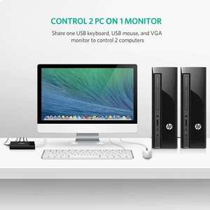 UGREEN USB KVM สวิตช์บ็อกซ์ <span class=keywords><strong>2</strong></span> พอร์ต VGA อะแดปเตอร์แชร์วิดีโอ <span class=keywords><strong>2</strong></span> <span class=keywords><strong>เข้า</strong></span> 1 <span class=keywords><strong>ออก</strong></span> สวิตช์แบบแมนนวล ความละเอียดสูง ตัวแยกสัญญาณ VGA - Product Image 5