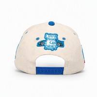 Casquette de baseball non structurée de haute qualité avec logo brodé en relief 3D personnalisé, en coton bicolore, 5 ou 6 panneaux, style snapback, vente en gros