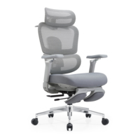 Chaise de bureau personnalisée pour la maison avec dossier respirant et levage ergonomique sur roulettes avec pédale pour la pause déjeuner
