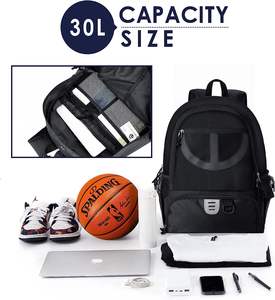 Sac à dos de basket-ball personnalisé avec logo, imperméable, pour l'école, les voyages, échantillon gratuit - Product Image 6