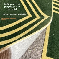 Tapis de mosquée personnalisé, noué à la main, en polyester, antidérapant, à poils longs, vente directe d'usine, imprimé animal, imprimé sur mesure pour hôtel